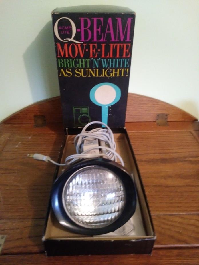 Q-Beam Mov-E-Lite/With Box & Instructions-Works Good!!