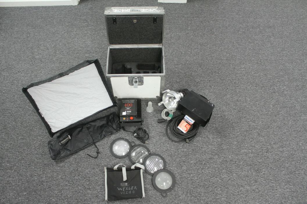 Joker 400 K5600 HMI Light kit W/Lenses, Chimera, Spare Lamp