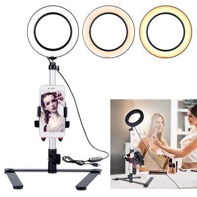 5.7” Ring Light with Desktop Stand for YouTube Video and Makeup LED Camera Light