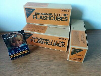 144 cubes (576 flashes) 4 cartons or Sylvania Blue Dot Flashcubes