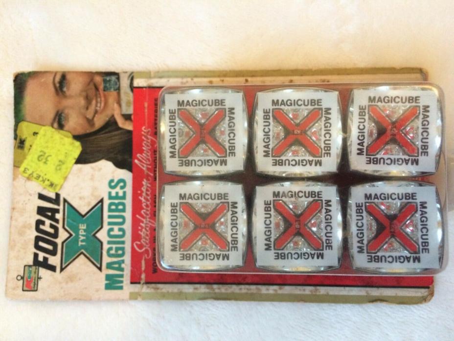 VINTAGE NOS FOCAL TYPE X MAGICUBES ~ 6 CUBES/24 FLASHES ~ Kmart ~ FACTORY SEALED