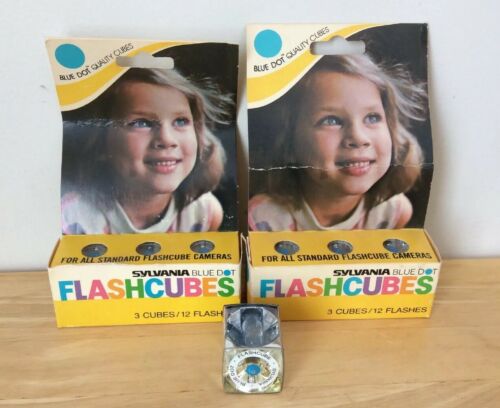 NIB  Lot of 2 Full Boxes of Sylvania Flashcubes - 28 total flashes #H