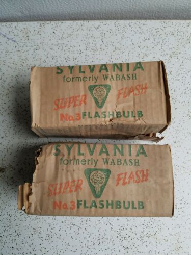 Vintage SYLVANIA formerly WABASH  SUPER FLASH No. 3 FLASHBULB
