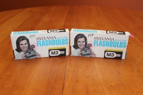 Sylvania Blue Dot M3 Flashbulbs Flash Bulbs One Full Box of 12 + Four (16 Bulbs)