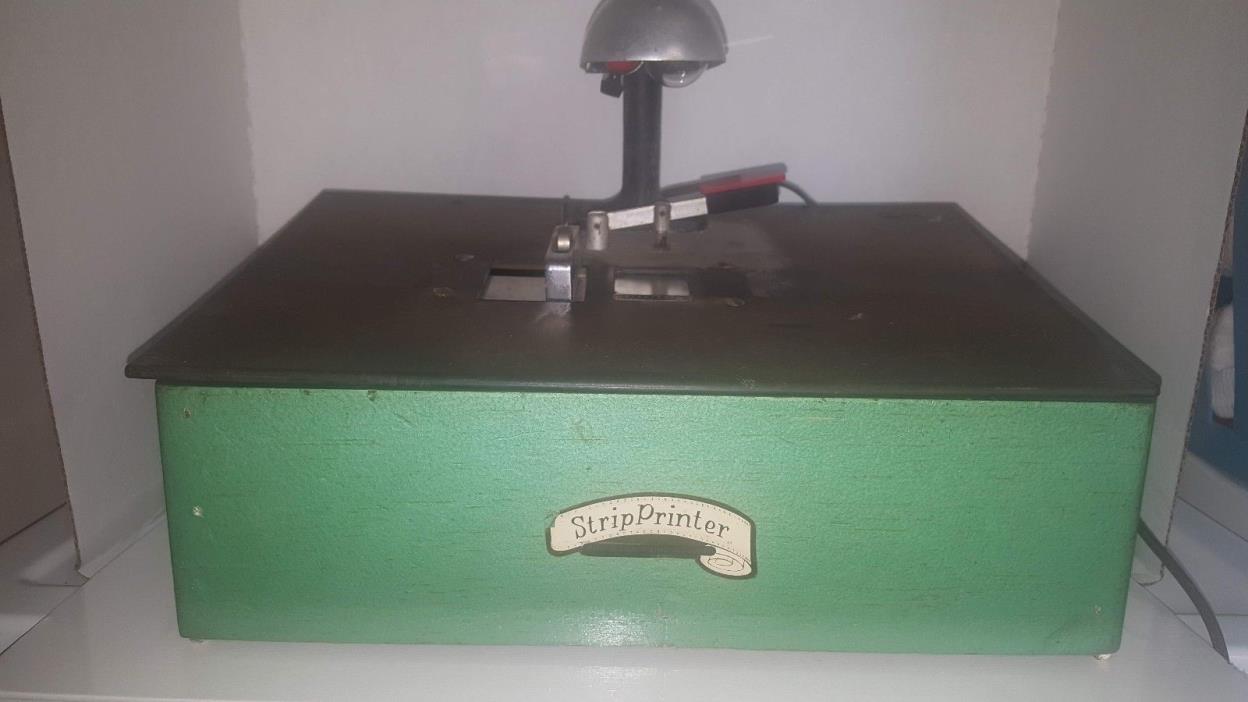 Vintage Strip Printer works, old