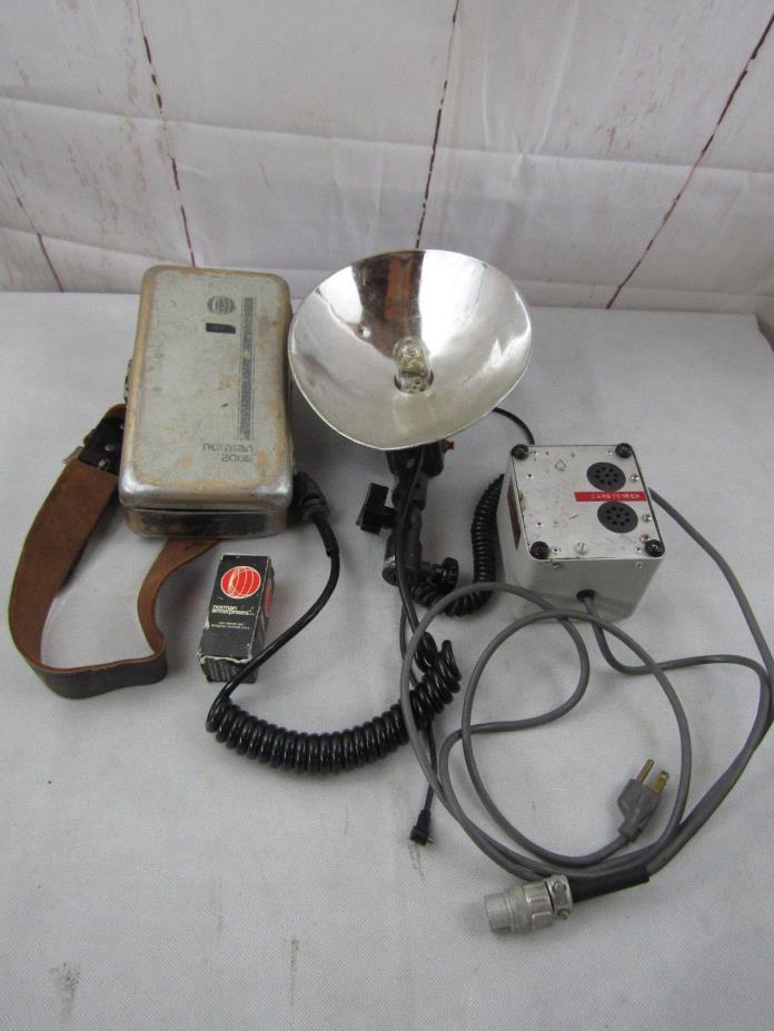 Norman 200B, Lamp Head, Super Battery, Modified Charger