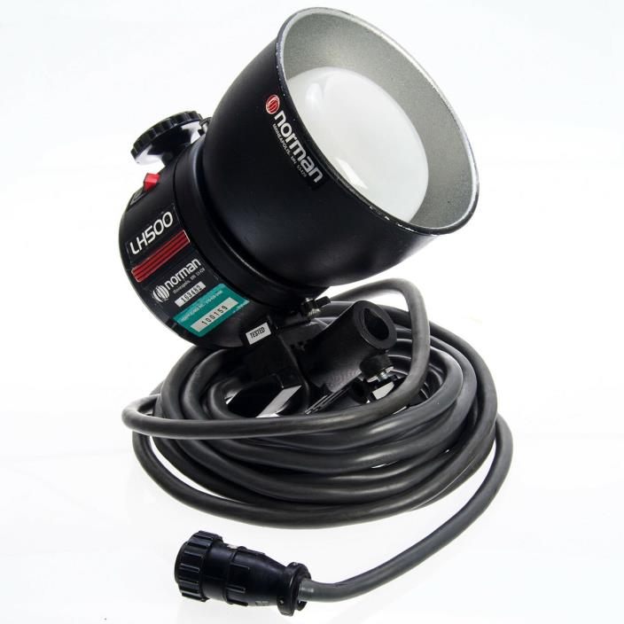 Norman LH500 Lamp Head Flash With 5DL Reflector And Diffusion Dome