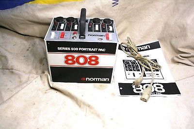 Norman P808 800Watts Seconds Powerpack Works Great Gtd With all cords & Manual