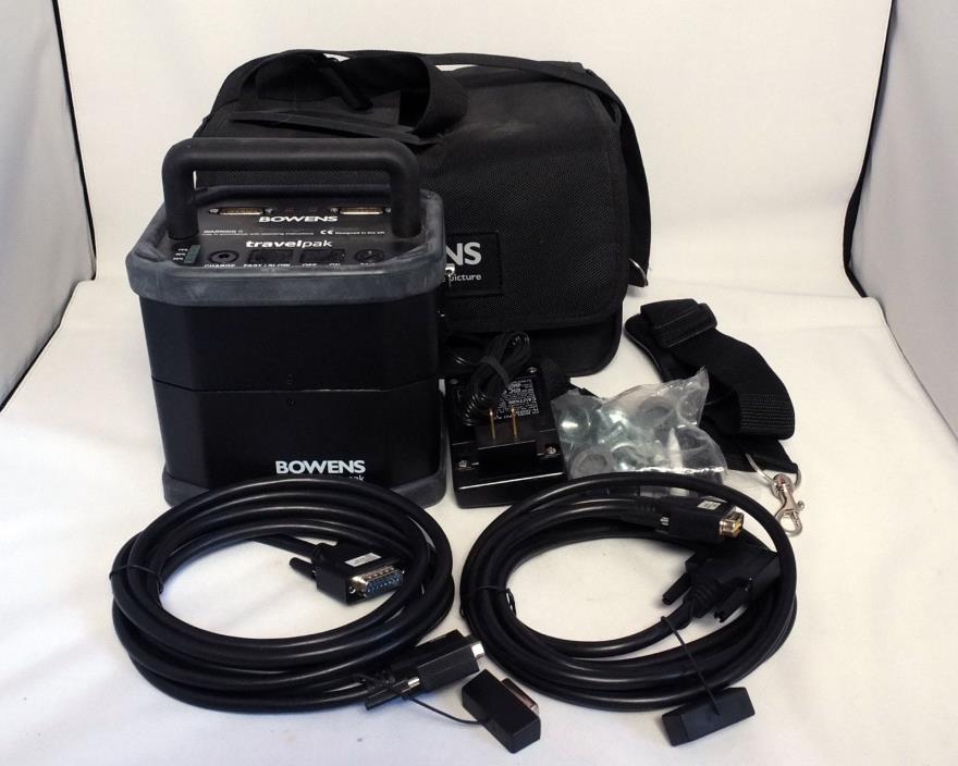 Bowens Travelpak Battery Pack BW-7692 portable power supply cables Gemini