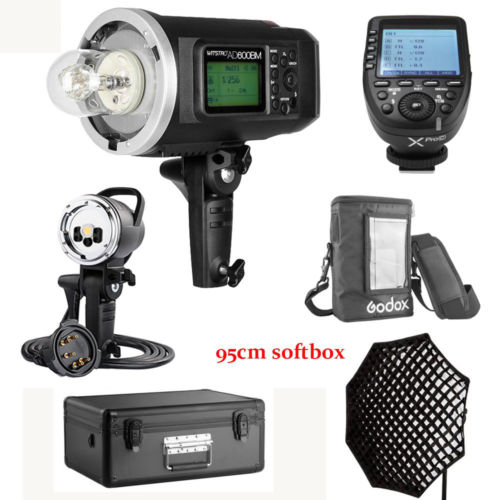 US Godox AD600BM 600W HSS Flash+AD-H600B+95cm Grid Softbox+XPRO-C For Canon Kit
