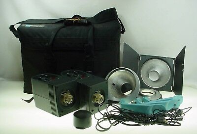 BRONCOLOR IMPACT 41 STUDIO MONOFLASH HEADS W- CASE AND EXTRA'S