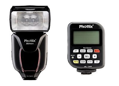 Phottix PH80375 Mitros+ Odin V1.5 Camera Flash & Transmitter Combo for Canon (Bl