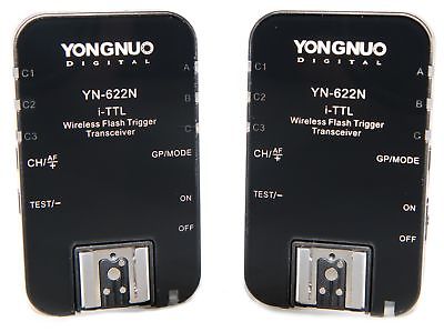 Yongnuo YN622NUSA iTTL 2.4GHz Wireless Flash Trigger Transceiver Pair for Nikon