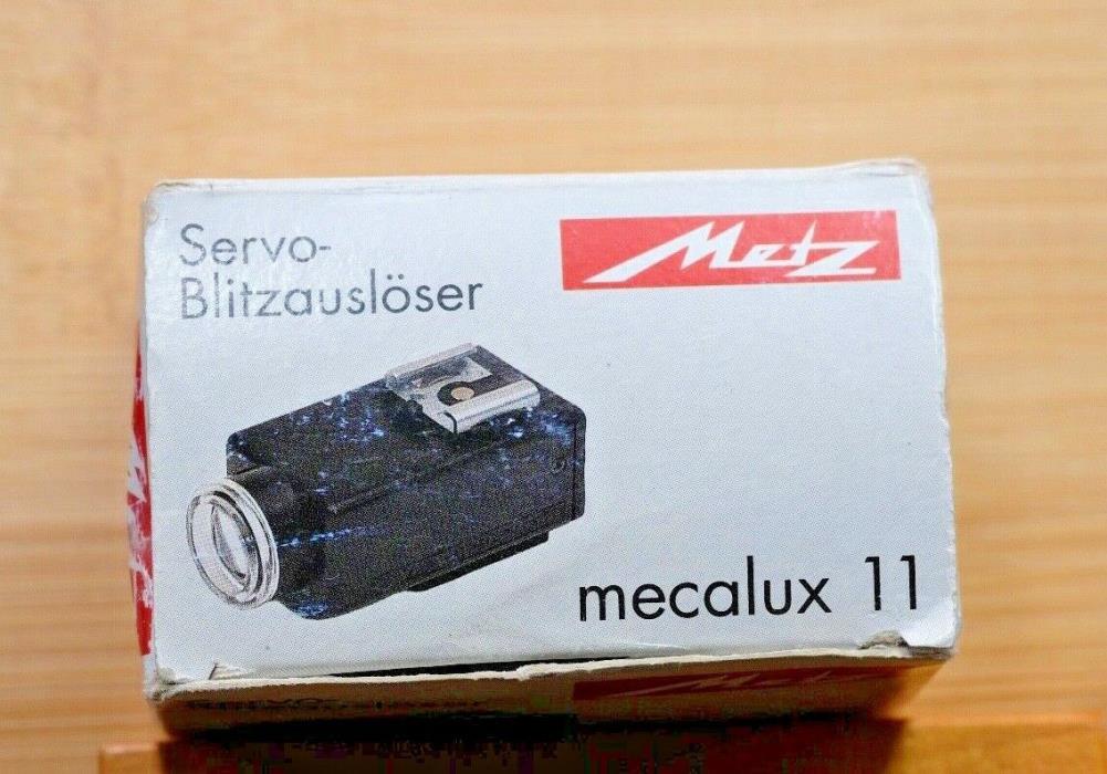 Metz Mecalux 11 Optical Slave Flash Trigger With Hot Shoe And PC Socket German