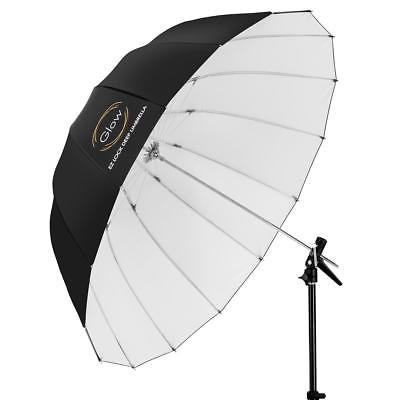 Glow Easy Lock Large Deep White Fiberglass Umbrella (51