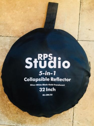 RPS STUDIO 5-IN-1 COLLAPSIBLE REFLECTOR SILVER-WHITE-BLACK-GOLD-TRANSLUCENT