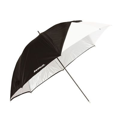 Westcott 2012 32Inch Optical White Satin with Removable Black Cover Umbrella