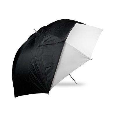 Westcott 60in. Optical White Satin with Removable Black Cover Umbrella