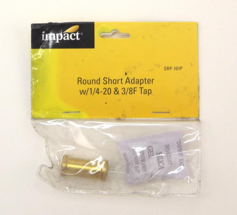 Impact Round Short Adapter w/1/4-20 & 3/8F Tap SRP-101P  New [GS D3]