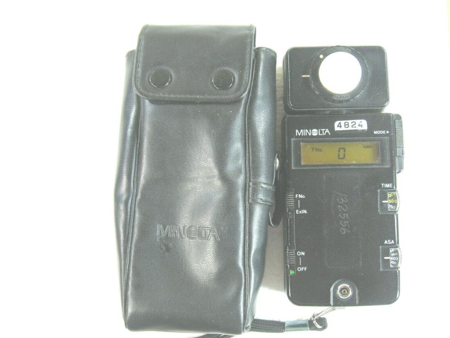 Minolta Light Flash Meter III w/Case & New Batteries Japan