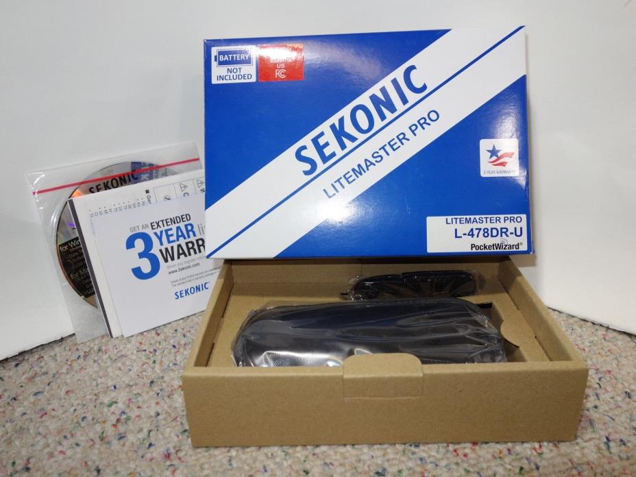 Sekonic LiteMaster Pro L-478DR-U Light Meter for PocketWizard System NEW