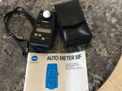 Minolta Auto Meter IIIF [Ambient/Flash] - Pre-owned with Case & Manual