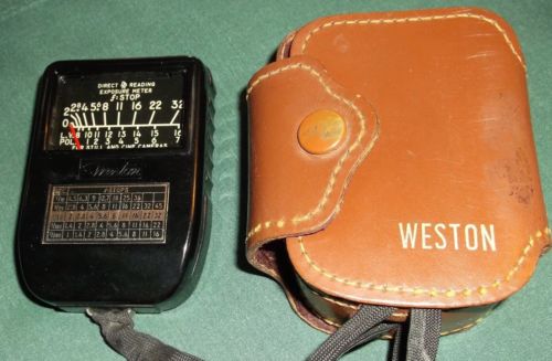 Vintage Weston Exposure / Light Meter with Case (Model 853) very nice!!!