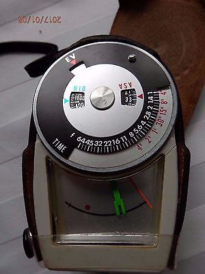 Camera Lght Meter Super Tiger Made in Japan  CdS No.413 and case