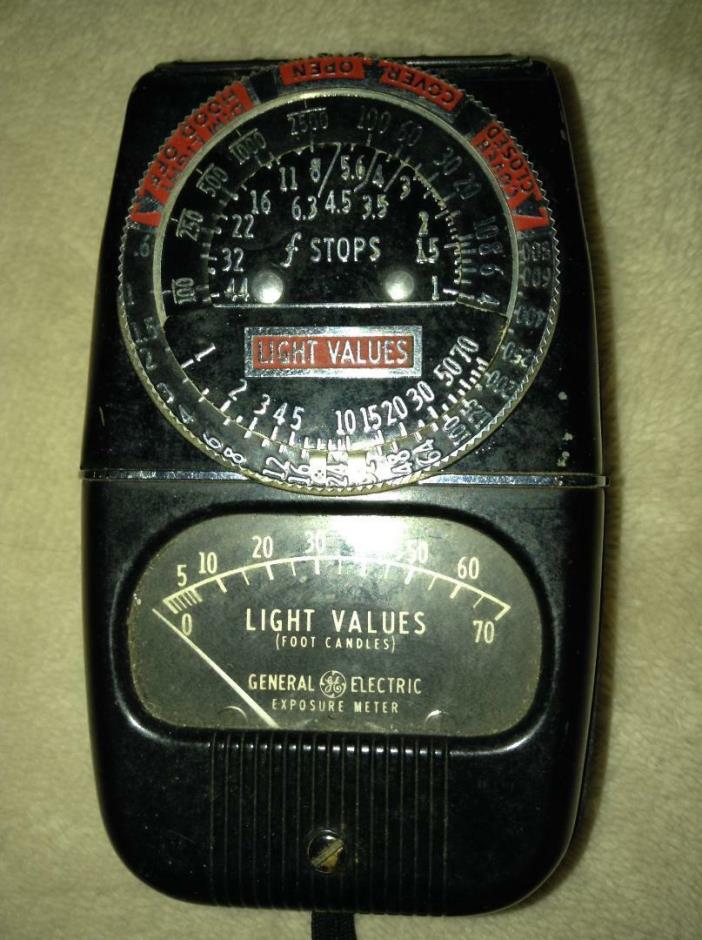 Vintage General Electric Light Values Meter