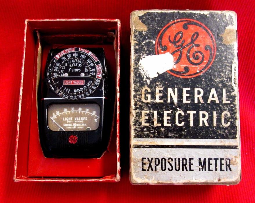 General Electric Exposure Meter Type DR 48 Working Original Box lsu12