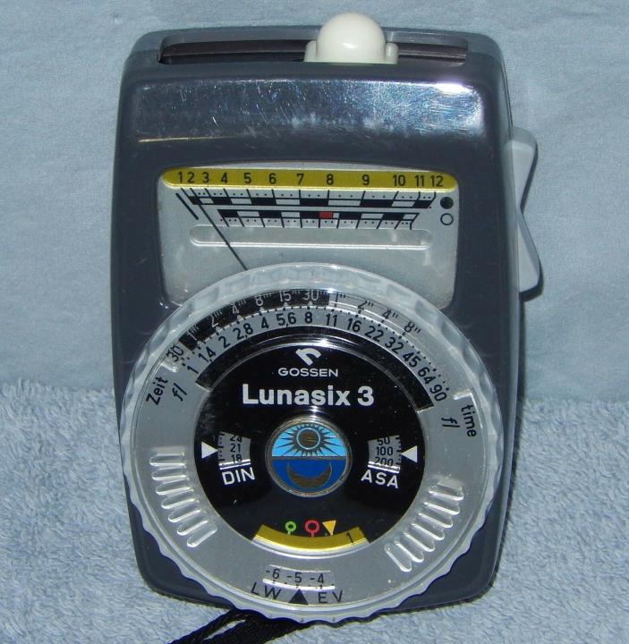 Gossen Lunasix 3 Gray Ambient Light Meter