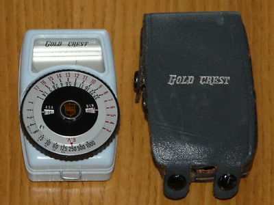 Nice Vintage SKY BLUE GOLD CREST - Exposure - Light Meter - Made in Japan