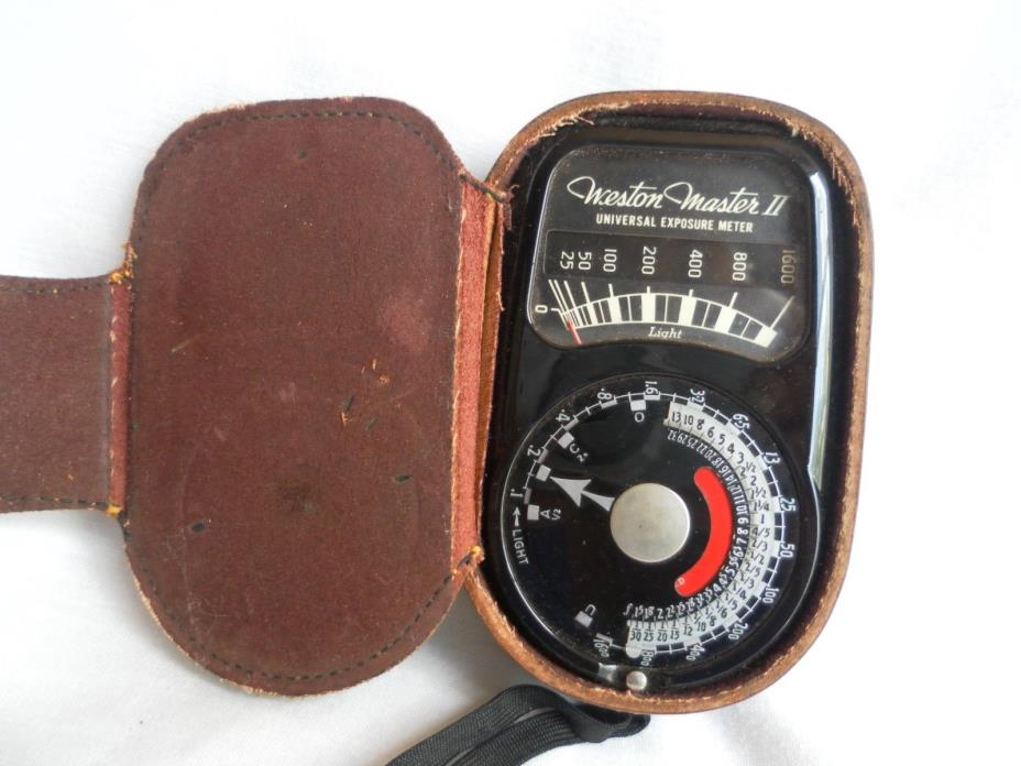 Vintage Weston Master II Universal Exposure Meter With Case