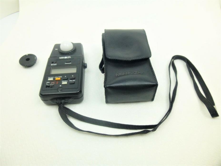 MINOLTA AUTO METER III F IIIF Flash Meter/Light Meter w/ Case and Strap