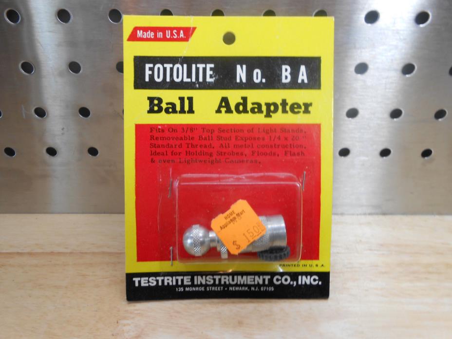 Testrite Fotolite No. BA Photography Ball Adapter - New