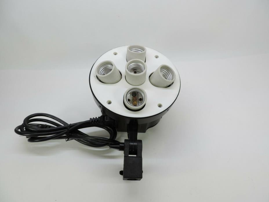 Five E27 5 in 1 Socket Bulb Lamp Adapter Photo Video Softbox Studio Light Holder