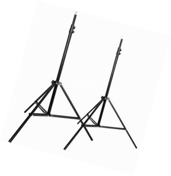 CowboyStudio Set of Two 7 feet Photography Light Stands with Cases