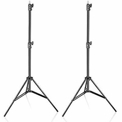 9FT Booms & Stands Light 2 Pack Heavy Duty Photo Studio Stage Tripod 2.6M Alloy