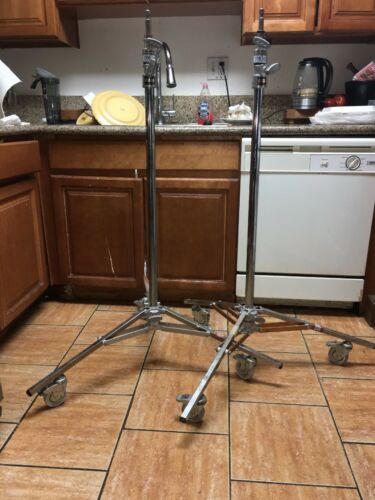 2 Matthews Baby Junior Double Riser Stand with Wheels,  #H386025
