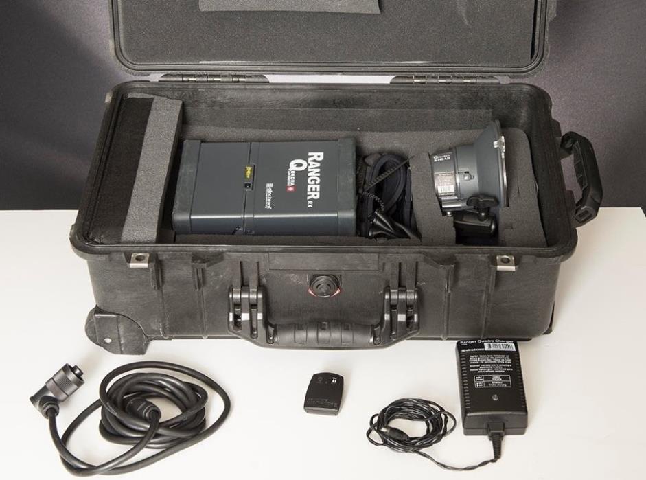 Elinchrom Ranger RX Quadra Lighting kit with Pelican Case and extra Flash tube