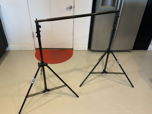 SAVAGE PORT A STAND BACKGROUND PHOTO BACK DROP SUPPORT SYSTEM PHOTOGRAPHY BLACK