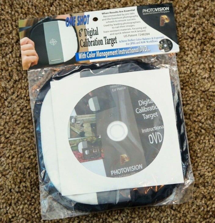 NEW PhotoVision 6 Inch One-Shot Digital Mini Calibration Target with DVD