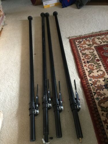 MANFROTTO AUTO POLE * LOT OF FOUR * Black 6’7” To12’2” Very Nice Used Condition