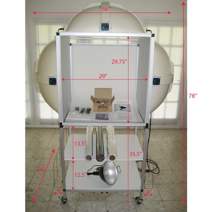 LITESTAGE PHOTOGRAPHY LIGHTING BOOTH ** LIGHT TENT FLASH EXPOSURE WITH BACKDROPS