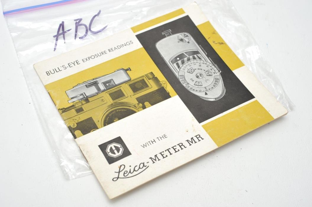 Leica Meter MR instruction booklet