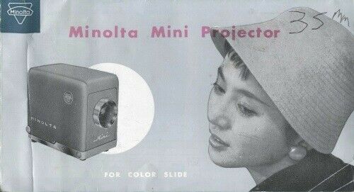Minolta Mini Projector Instruction Manual-Folder Original