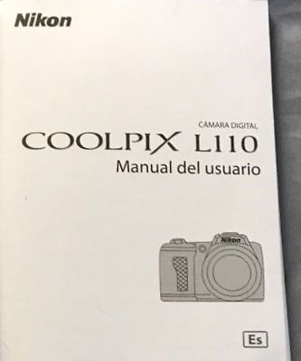 NIKON COOLPIX L110 DIGITAL CAMERA OWNERS INSTRUCTION MANUAL -SPANISH TEXT ONLY