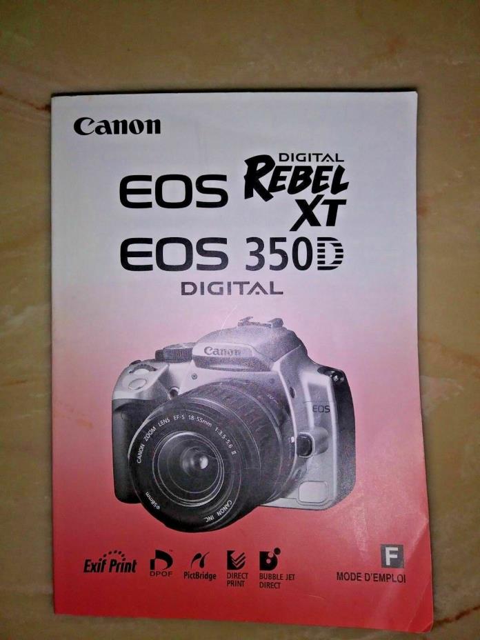 Canon EOS Rebel XT 350D Owner's Manual Instructions - 171 Pages Spanish