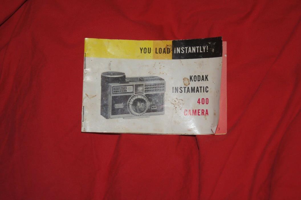 Vintage Kodak Instamatic 400 Camera Owners User Instruction Manual 15 Pages