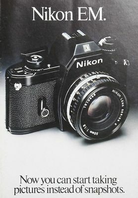 NIKON EM SLR 35mm CAMERA BROCHURE -NIKON EM